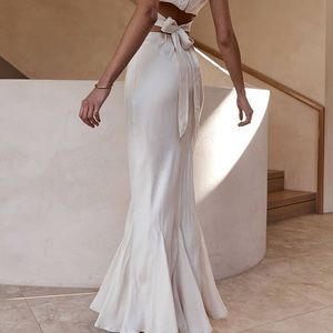 DISSH Fluted Maxi Skirt